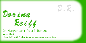 dorina reiff business card